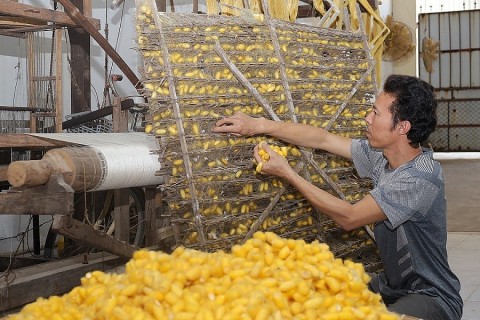 Nghề dệt lụa làng Đốc Tín vang bóng một thời