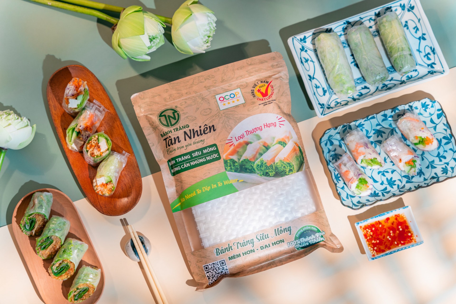 Độc đáo bánh tráng không nhúng nước của Tân Nhiên Độc đáo bánh tráng không nhúng nước của Tân Nhiên