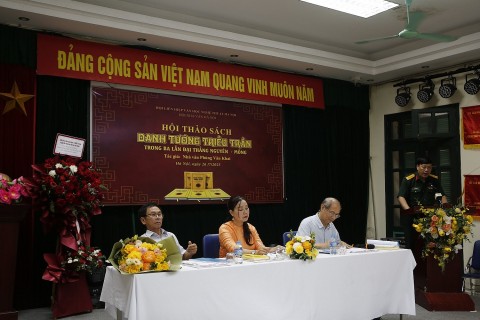 hoi thao sach danh tuong trieu tran trong ba lan dai thang nguyen mong