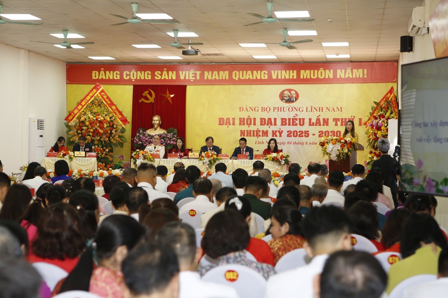 Đại hội đại biểu Đảng bộ phường Lĩnh Nam lần thứ I (nhiệm kỳ 2025 - 2030): Phát triển thành một đô thị giàu bản sắc