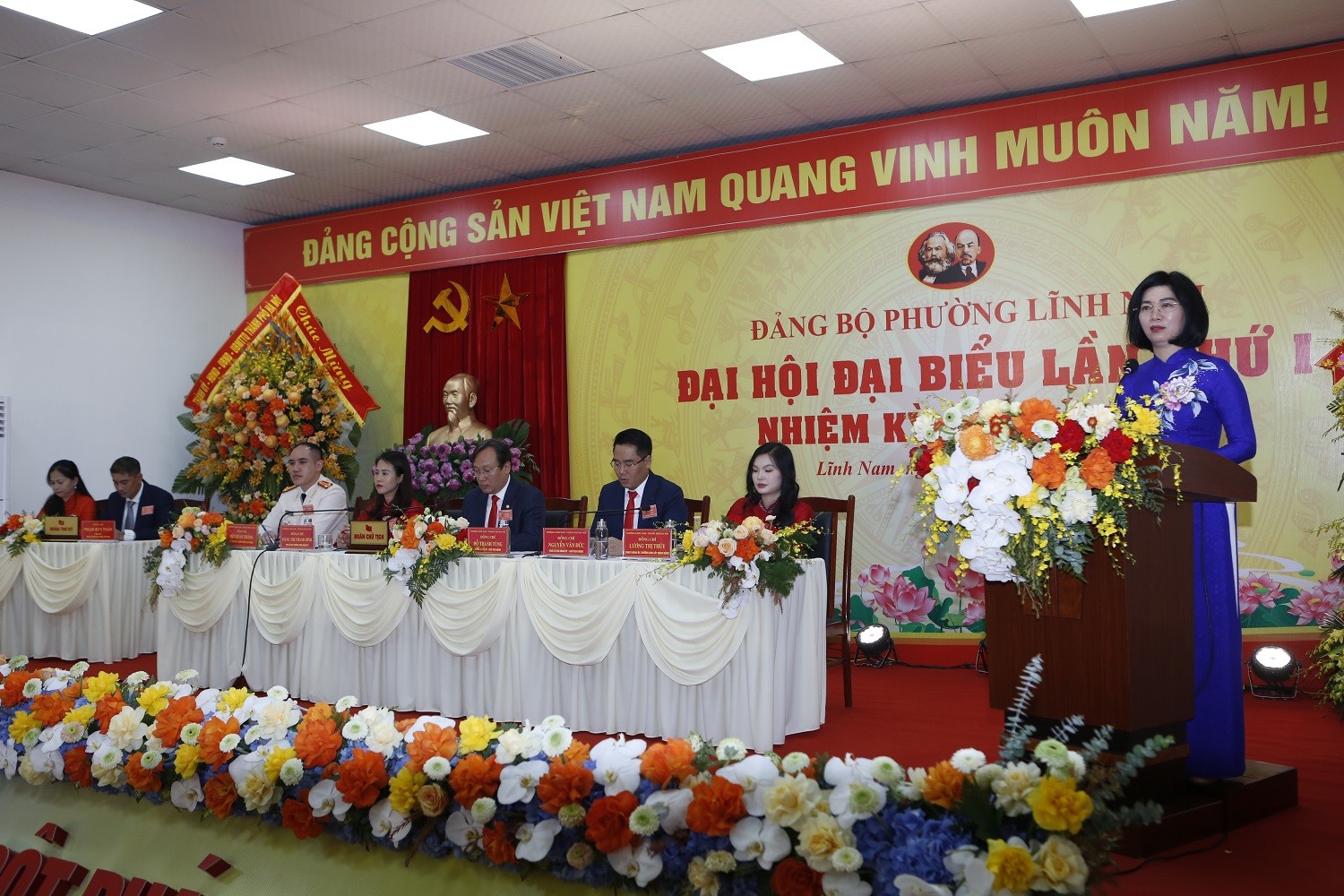 Đại hội đại biểu Đảng bộ phường Lĩnh Nam lần thứ I (nhiệm kỳ 2025 - 2030): Phát triển thành một đô thị giàu bản sắc