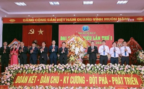 Đại Hội Đại biểu Đảng bộ xã Ba Vì, Hà Nội lần thứ nhất nhiệm kỳ 2025-2030 thành công tốt đẹp.