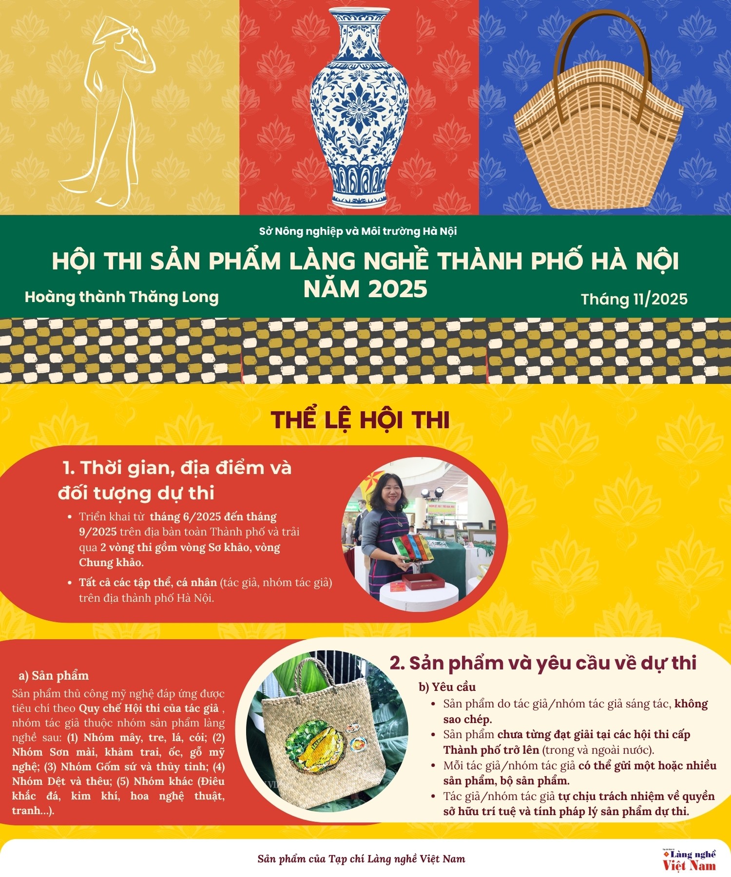 Tôn vinh tinh hoa làng nghề Hà Nội qua Hội thi sản phẩm 2025