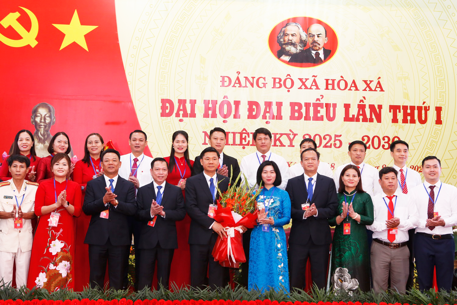 Đại hội đại biểu Đảng bộ xã Hòa Xá lần thứ I, nhiệm kỳ 2025 - 2030: Quyết tâm xây dựng xã “xanh, thông minh, hội nhập và phát triển bền vững”