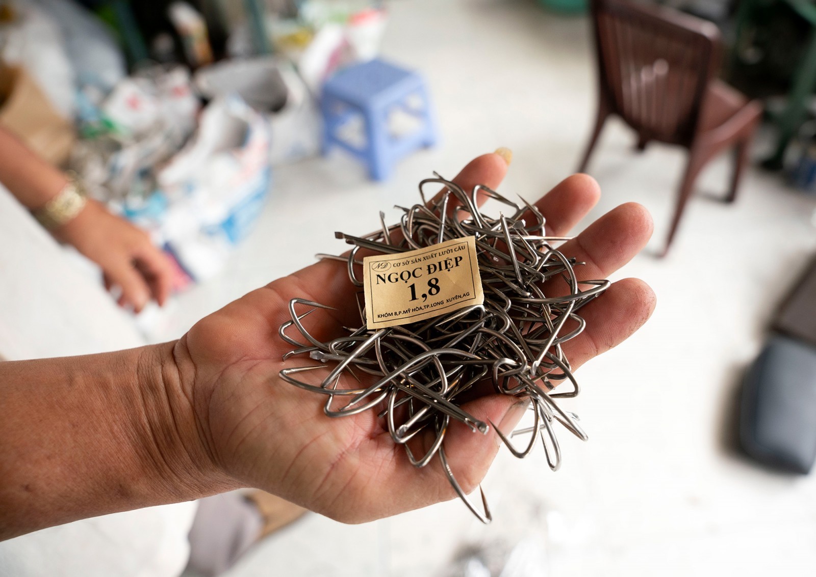 Làng nghề lưỡi câu Mỹ Hòa vào mùa