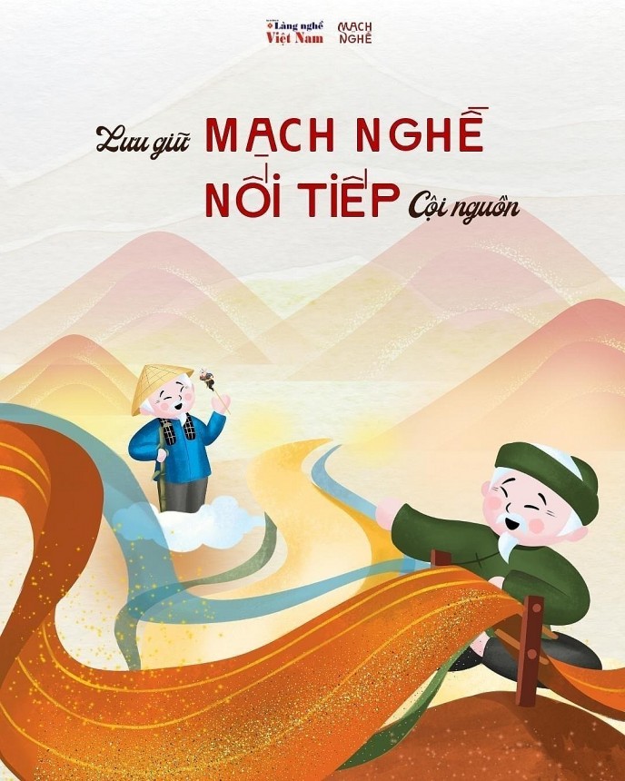 Dự án “Mạch nghề” ra đời với mục đích gìn giữ các di sản văn hóa làng nghề, hình thành sợi dây gắn kết giữa nghệ nhân và công chúng