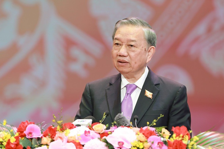 Tổng Bí thư Tô Lâm phát biểu tại Lễ kỷ niệm trọng thể 80 năm thành lập Chính phủ (28/8/1945 – 28/8/2025) và Hội nghị gặp mặt các thế hệ Lãnh đạo công tác tại Chính phủ, Bộ, Cơ quan ngang bộ, Cơ quan thuộc Chính phủ - Ảnh: VGP/Nhật Bắc