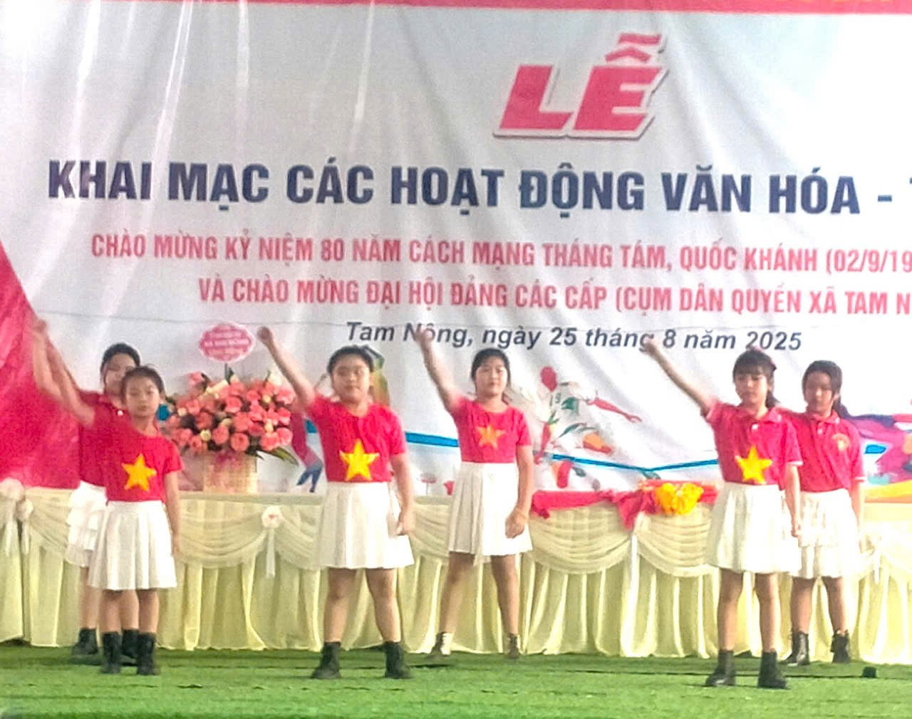Xã Tam Nông Phú Thọ sôi nổi các hoạt động chào mừng kỷ niệm 80 năm cách mạng tháng 8, Quốc khánh 2/9 và chào mừng Đại Hội Đảng các cấp