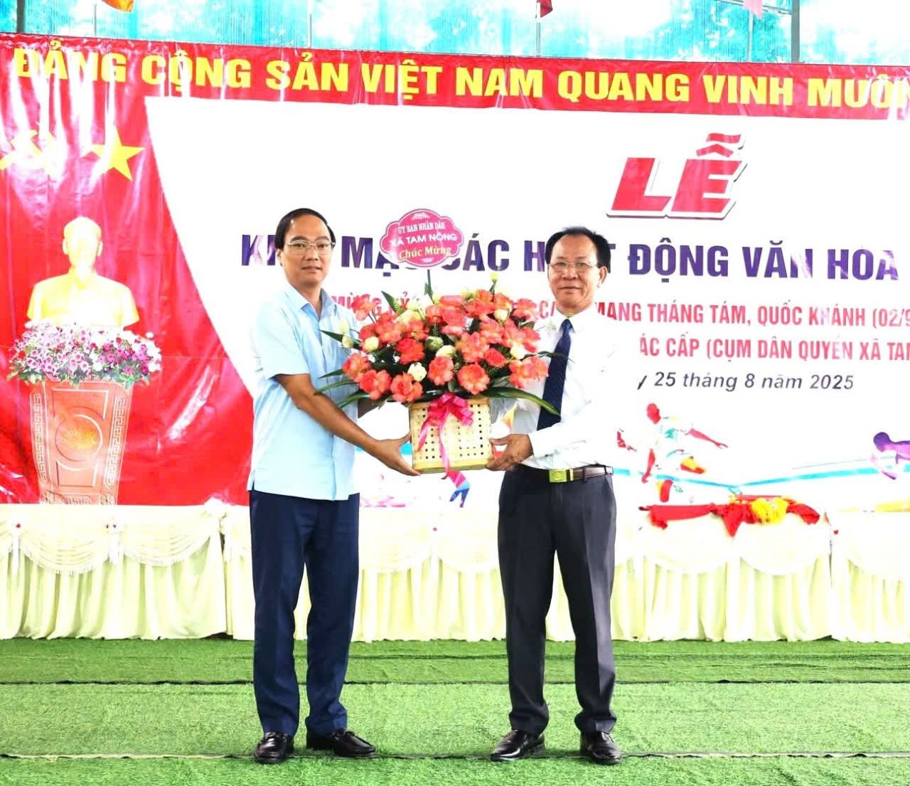 Xã Tam Nông Phú Thọ sôi nổi các hoạt động chào mừng kỷ niệm 80 năm cách mạng tháng 8, Quốc khánh 2/9 và chào mừng Đại Hội Đảng các cấp