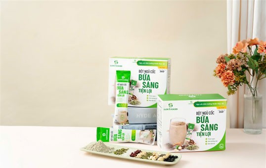 Sản phẩm Bột ngũ cốc bữa sáng tiện lợi đạt chứng nhận OCOP 3 sao được chương trình khuyến công hỗ trợ kinh phí Sản phẩm Bột ngũ cốc bữa sáng tiện lợi đạt chứng nhận OCOP 3 sao được chương trình khuyến công hỗ trợ kinh phí