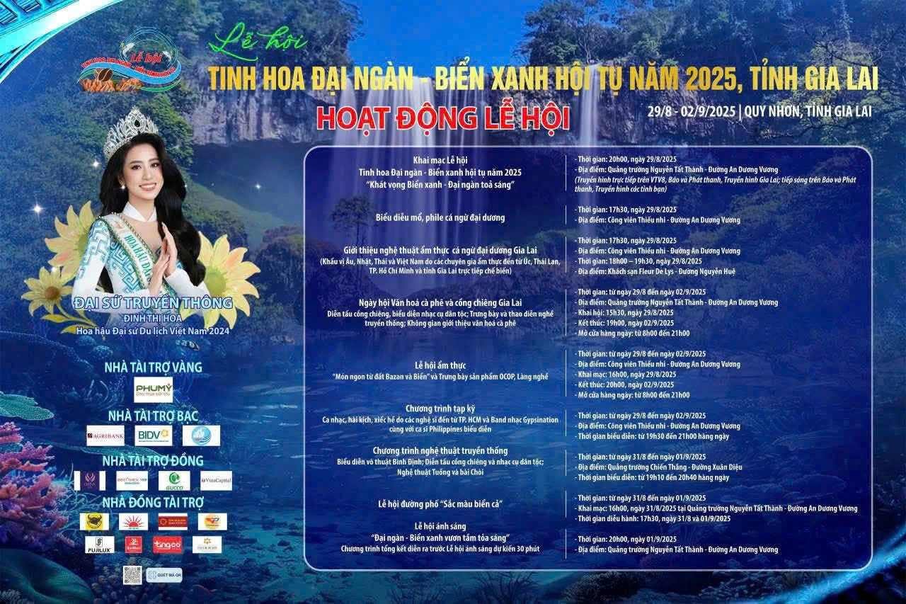 94 gian hàng ẩm thực, OCOP, làng nghề được trưng bày tại Lễ hội tinh hoa Đại ngàn - Biển xanh hội tụ 2025