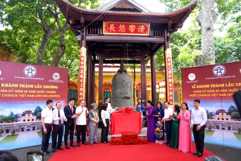 Tu bổ và bàn giao lầu chuông tại Khu di sản Trung tâm Hoàng thành Thăng Long