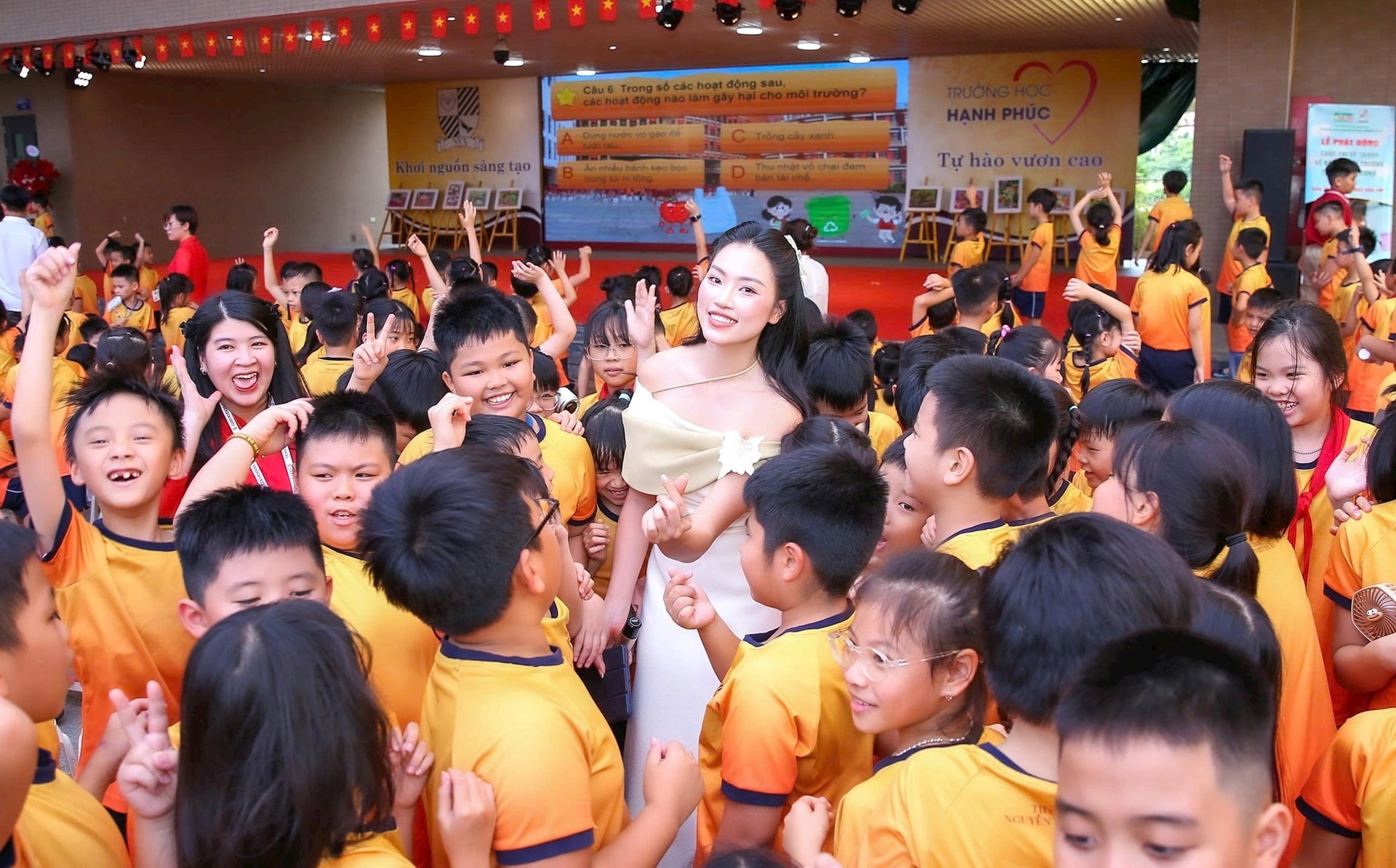 Phát động Cuộc thi vẽ tranh “Sân trường mơ ước của em” lan tỏa thông điệp xanh từ học đường