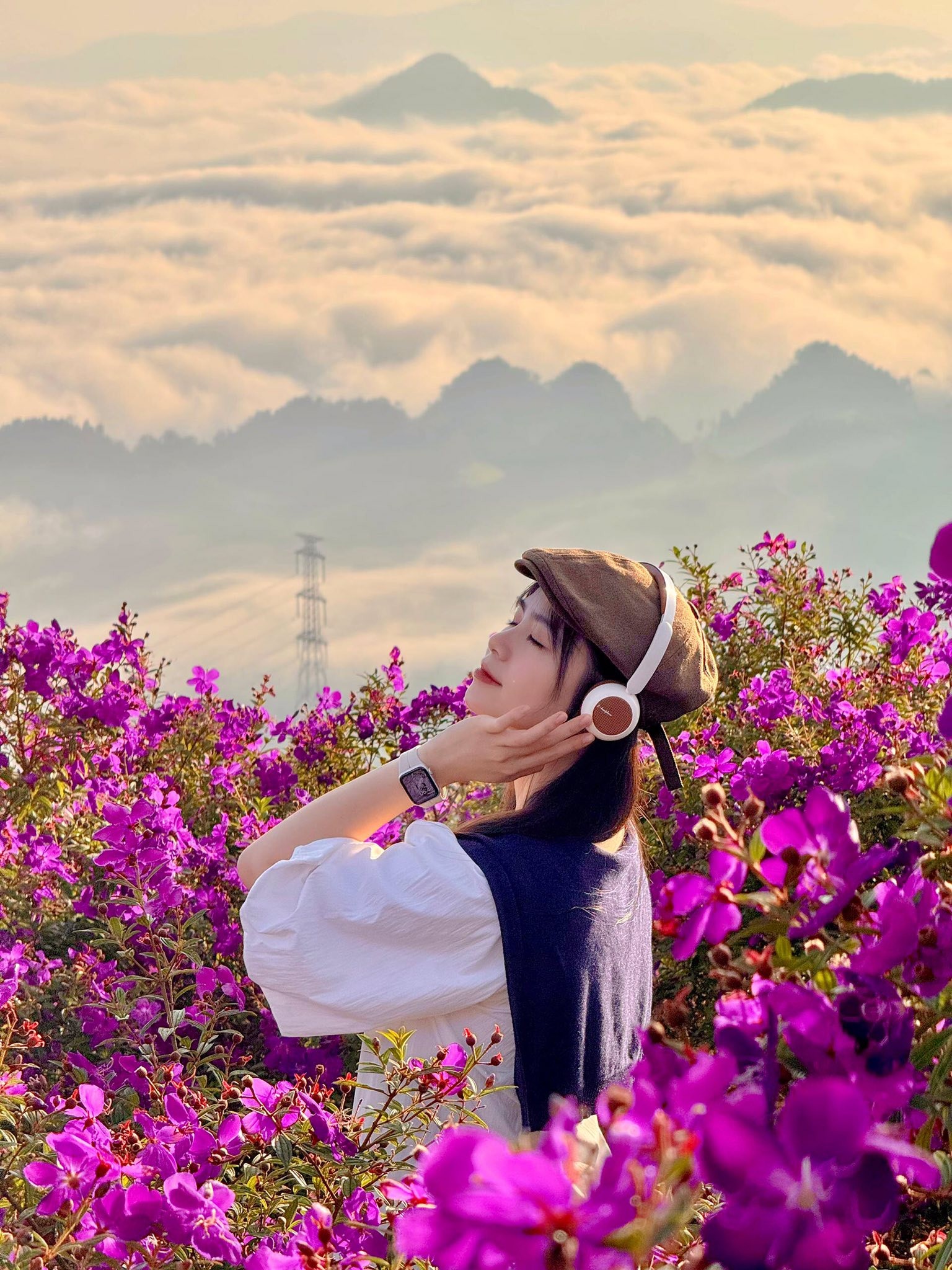 Sắc tím hoa mua quyến rũ trên đồi Suối Bon Sắc tím hoa mua quyến rũ trên đồi Suối Bon