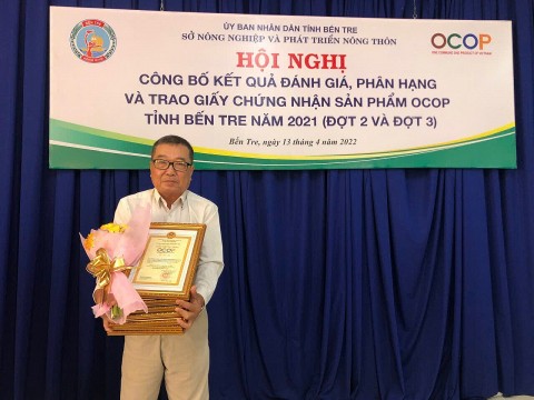 vinh long khoi nghiep tuoi xe chieu nguoi dan ong u80 thanh cong voi san pham ocop