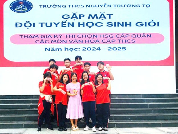 Các em học sinh tham gia Kỳ thi HSG cấp quận năm học 2024-2025. (Ảnh THCS Nguyễn Trường Tộ) Các em học sinh tham gia Kỳ thi HSG cấp quận năm học 2024-2025. (Ảnh THCS Nguyễn Trường Tộ)