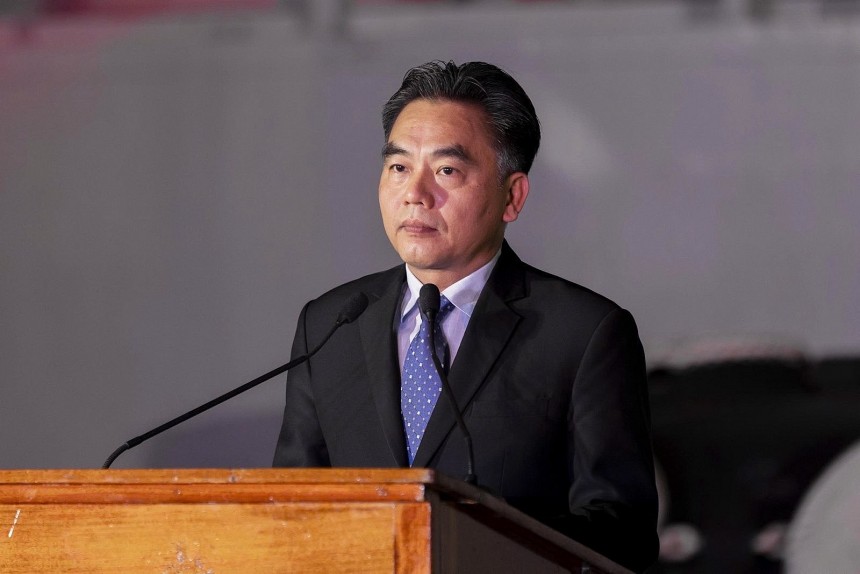 Phó chủ tịch UBND TP.HCM Nguyễn Lộc Hà phát biểu tại buổi tiệc tối 23/9. Nguồn: Đại sứ quán Anh tại Việt Nam