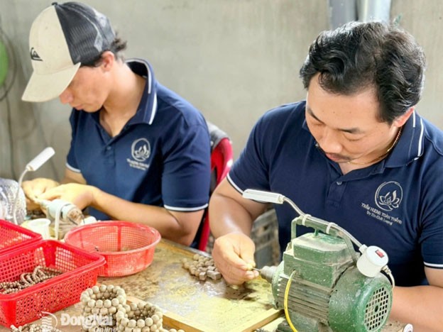 Sản phẩm OCOP của một cơ sở công nghiệp nông thôn tại phường Long Khánh, tỉnh Đồng Nai. Ảnh: Vương Thế