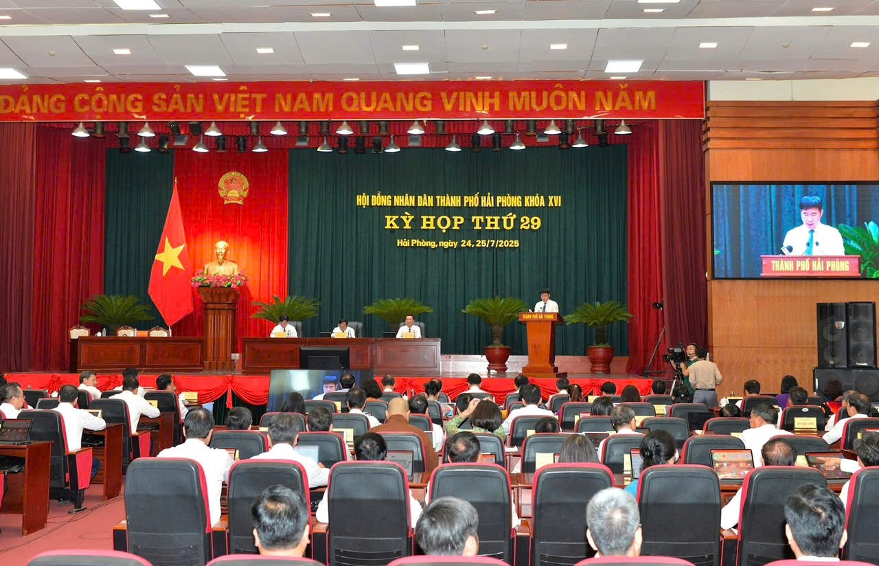 Hải Phòng: Khai mạc Kỳ họp thứ 29 HĐND thành phố khoá XXVI Hải Phòng: Khai mạc Kỳ họp thứ 29 HĐND thành phố khoá XXVI