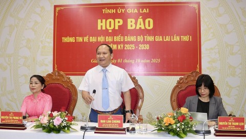 dai hoi dang bo tinh gia lai lan thu i dau moc lich su cua tinh gia lai moi