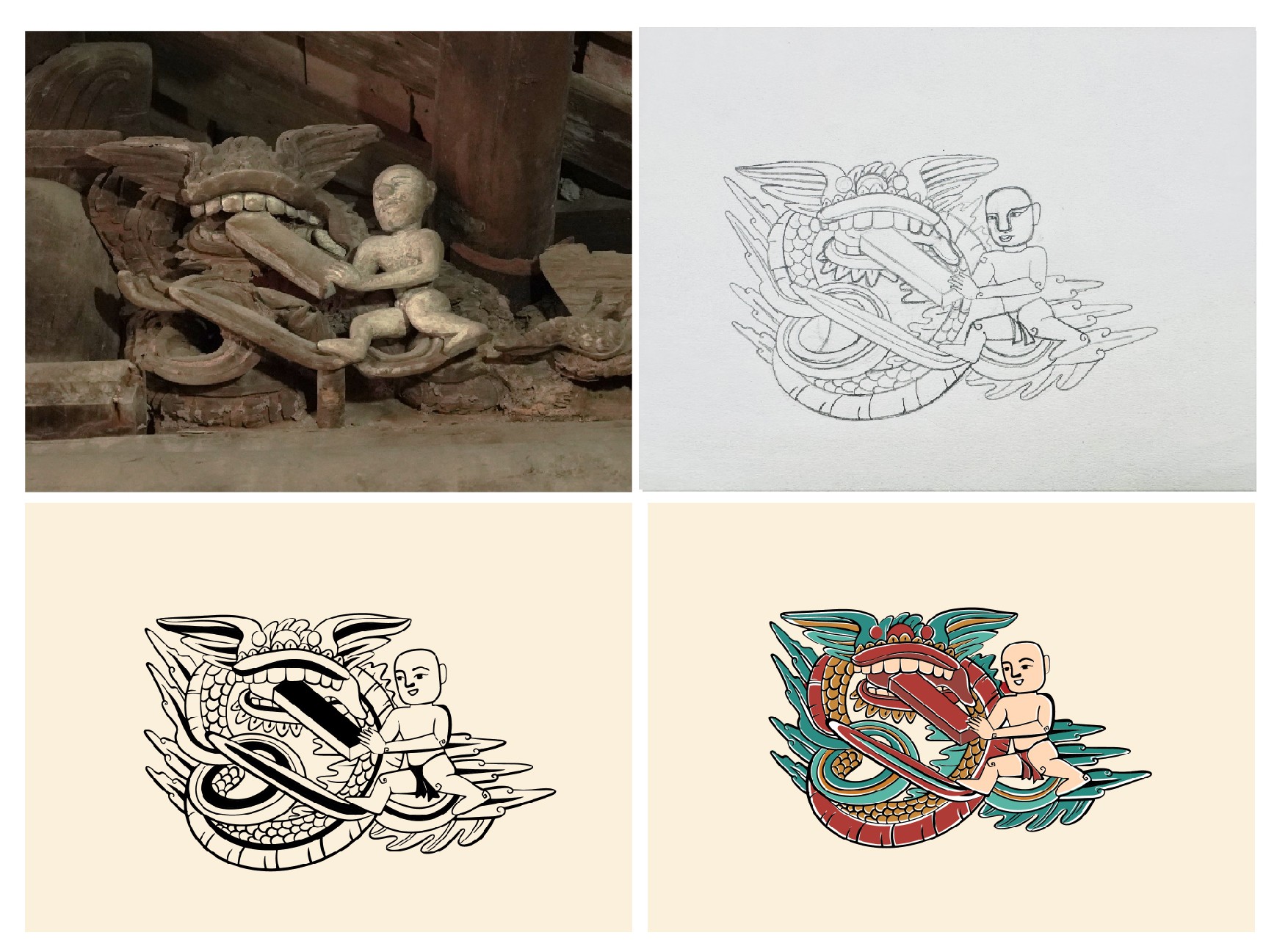 Khi hoa văn đình làng trở thành nguồn cảm hứng cho quà Tết Nguyên đán