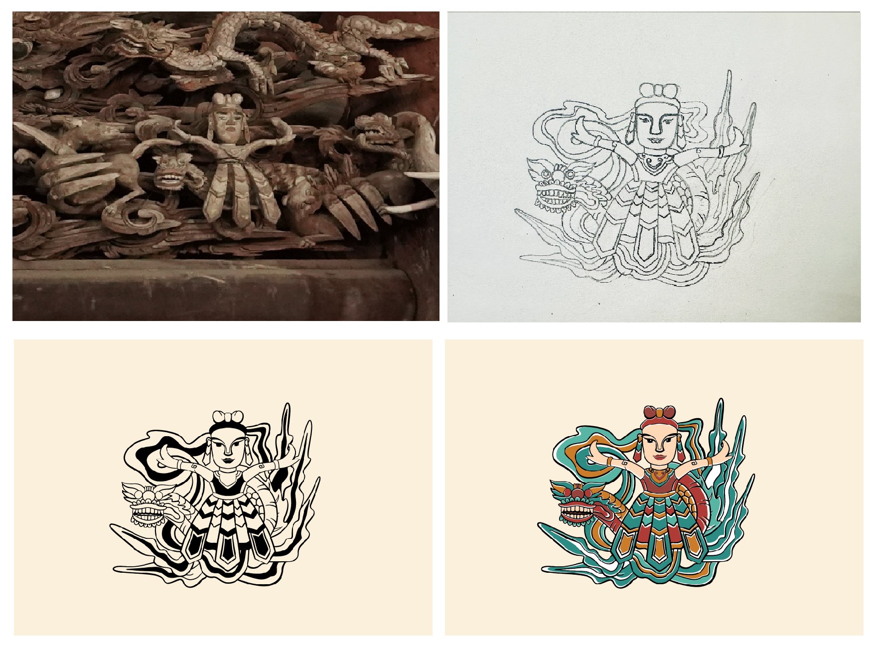 Khi hoa văn đình làng trở thành nguồn cảm hứng cho quà Tết Nguyên đán