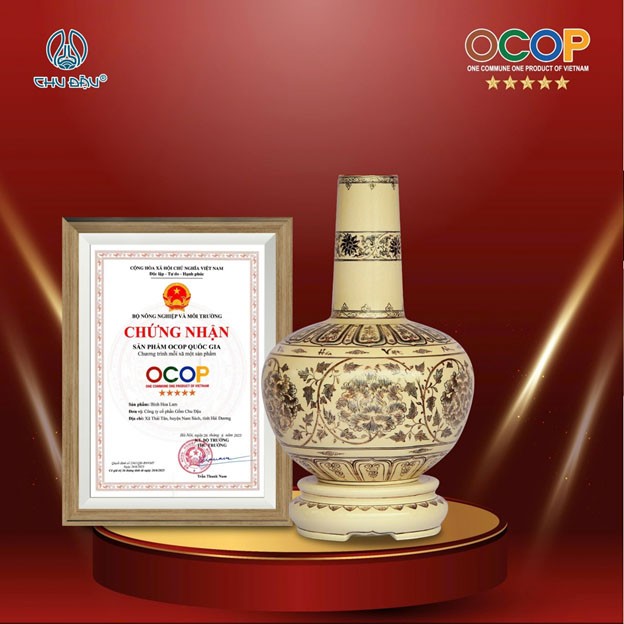 Gốm Chu Đậu tự hào với 5 sản phẩm đạt chứng nhận OCOP 5 sao Gốm Chu Đậu tự hào với 5 sản phẩm đạt chứng nhận OCOP 5 sao
