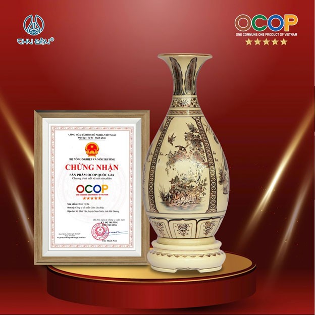 Gốm Chu Đậu tự hào với 5 sản phẩm đạt chứng nhận OCOP 5 sao Gốm Chu Đậu tự hào với 5 sản phẩm đạt chứng nhận OCOP 5 sao