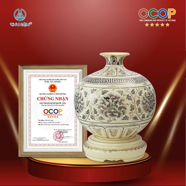 Gốm Chu Đậu tự hào với 5 sản phẩm đạt chứng nhận OCOP 5 sao Gốm Chu Đậu tự hào với 5 sản phẩm đạt chứng nhận OCOP 5 sao