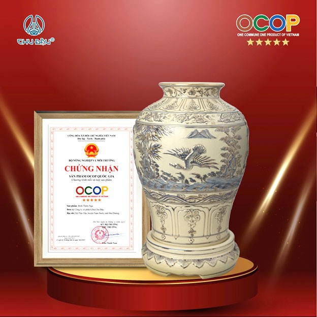 Gốm Chu Đậu tự hào với 5 sản phẩm đạt chứng nhận OCOP 5 sao Gốm Chu Đậu tự hào với 5 sản phẩm đạt chứng nhận OCOP 5 sao