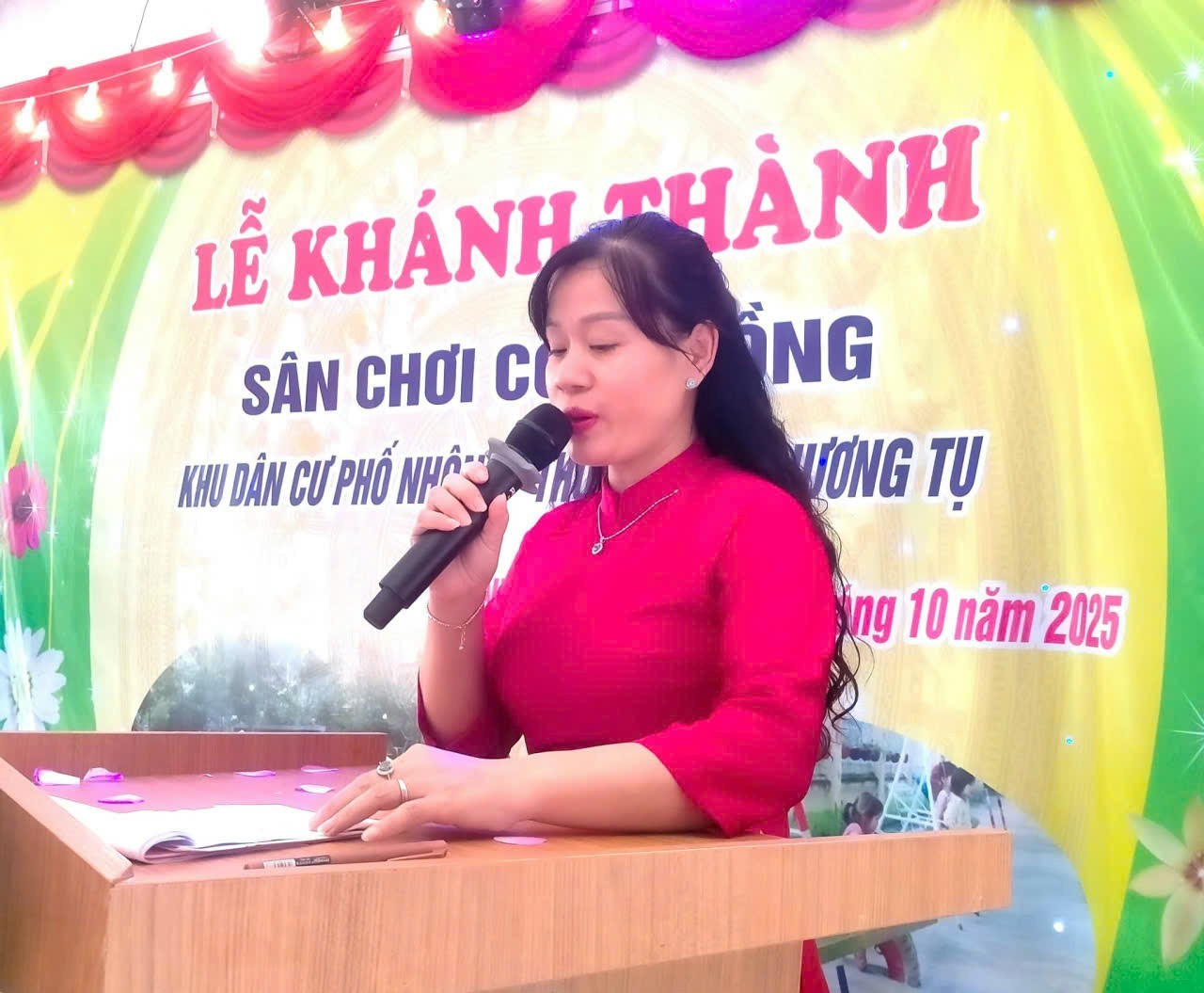 Xã Vật Lại (Hà Nội) :  Khu phố Nhông- Thôn Nhông Nương Tụ khánh thành công trình 