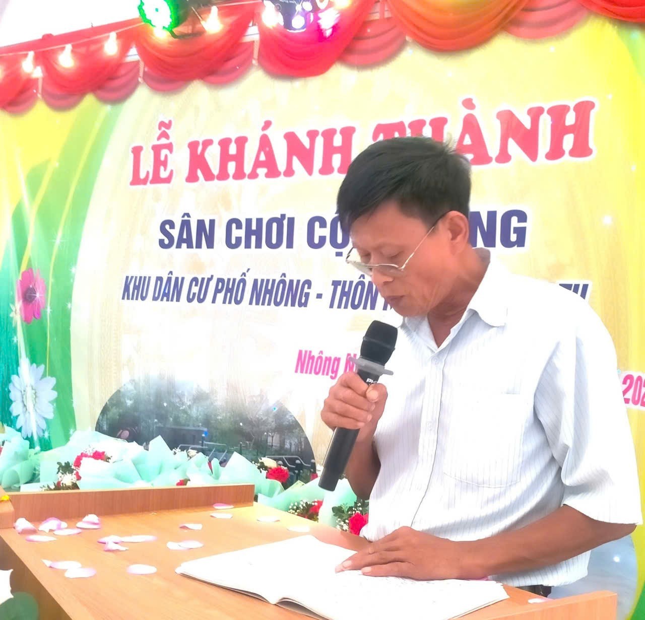 Xã Vật Lại (Hà Nội) :  Khu phố Nhông- Thôn Nhông Nương Tụ khánh thành công trình 