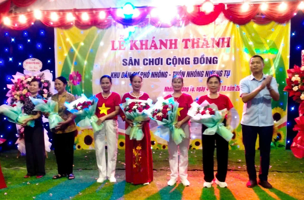 Xã Vật Lại (Hà Nội) :  Khu phố Nhông- Thôn Nhông Nương Tụ khánh thành công trình 