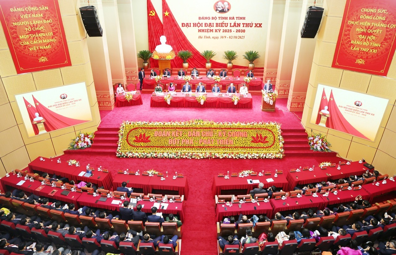 ha tinh dai hoi dai bieu dang bo tinh lan thu xx thanh cong tot dep