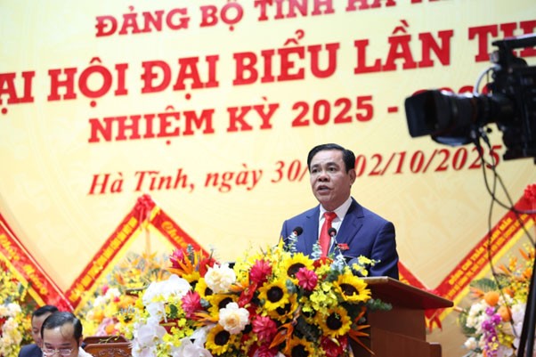 Đồng chí Võ Trọng Hải - Phó Bí thư Tỉnh ủy khóa XIX, Chủ tịch UBND tỉnh nhiệm kỳ 2021 - 2026 tái cử chức vụ Phó Bí thư Tỉnh ủy Hà Tĩnh khóa XX.
