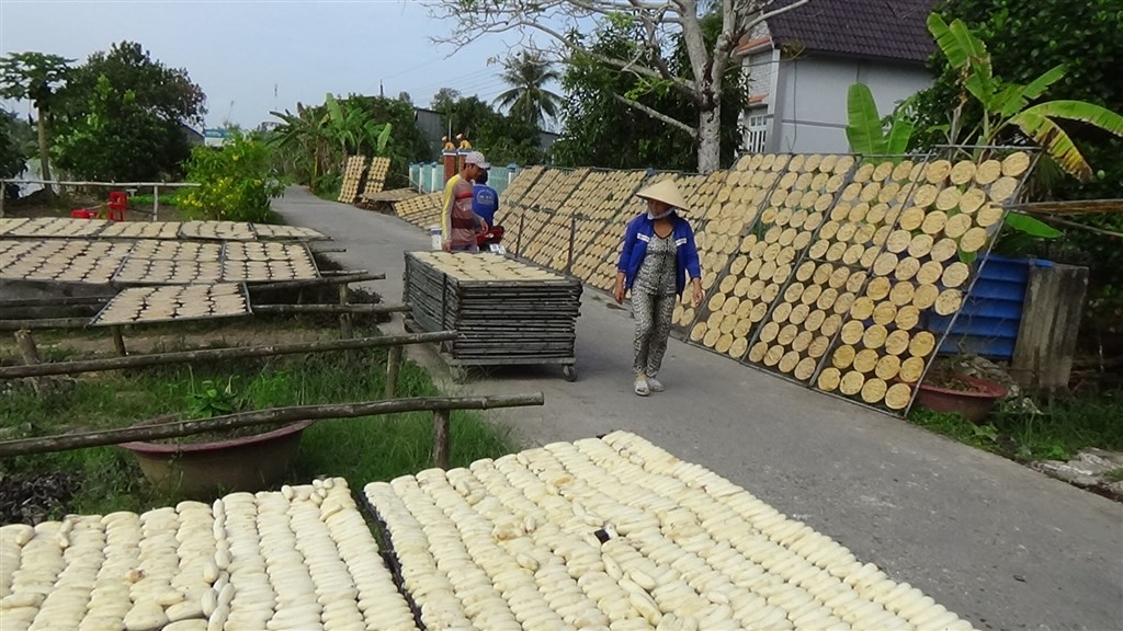 Giữ vị quê hương ở làng nghề ép chuối khô Cà Mau