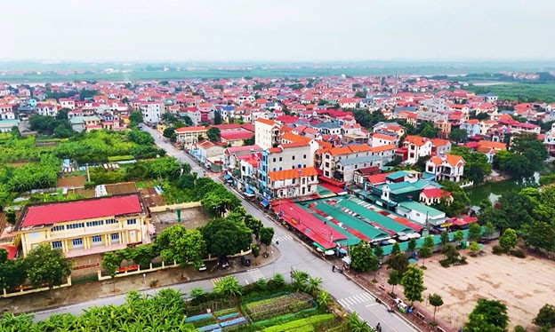 Diện mạo nông thôn mới kiểu mẫu ở tổ dân phố Đại Mão, phường Mão Điền. Ảnh Mai Phương Diện mạo nông thôn mới kiểu mẫu ở tổ dân phố Đại Mão, phường Mão Điền. Ảnh Mai Phương