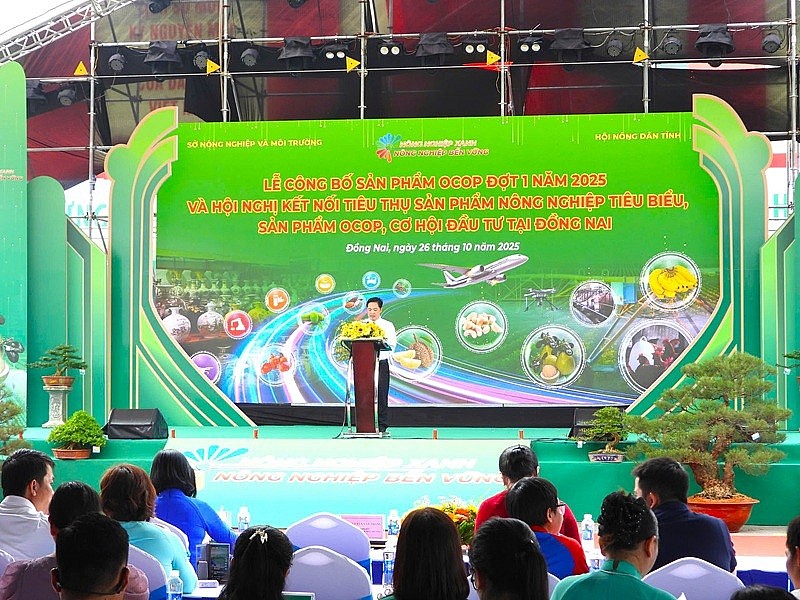  Lễ công bố sản phẩm OCOP đợt 1 năm 2025 và Hội nghị Kết nối tiêu thụ sản phẩm nông nghiệp tiêu biểu, sản phẩm OCOP và cơ hội đầu tư tại Đồng Nai