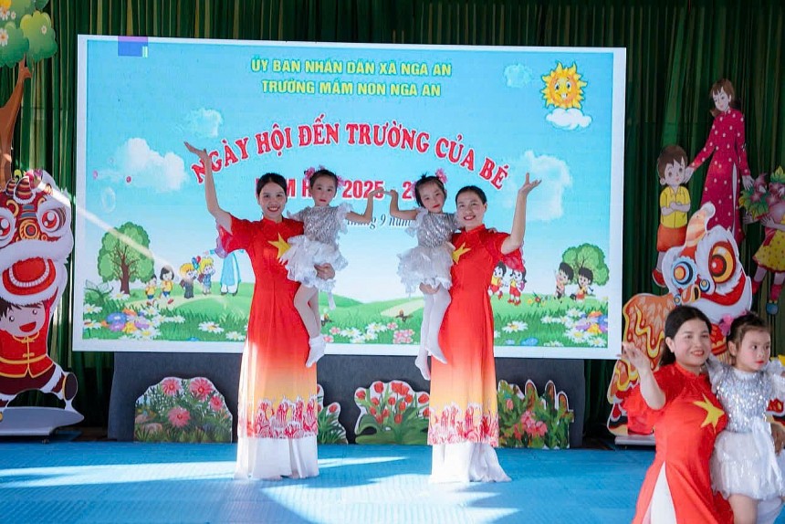 Trường mầm non Nga An Nâng cao chất lượng giáo dục toàn diện cho trẻ