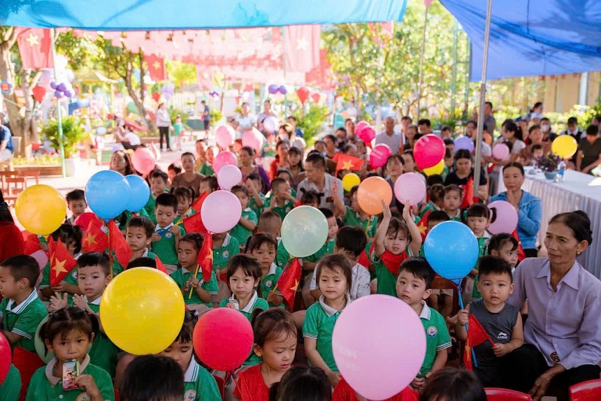 Trường mầm non Nga An Nâng cao chất lượng giáo dục toàn diện cho trẻ