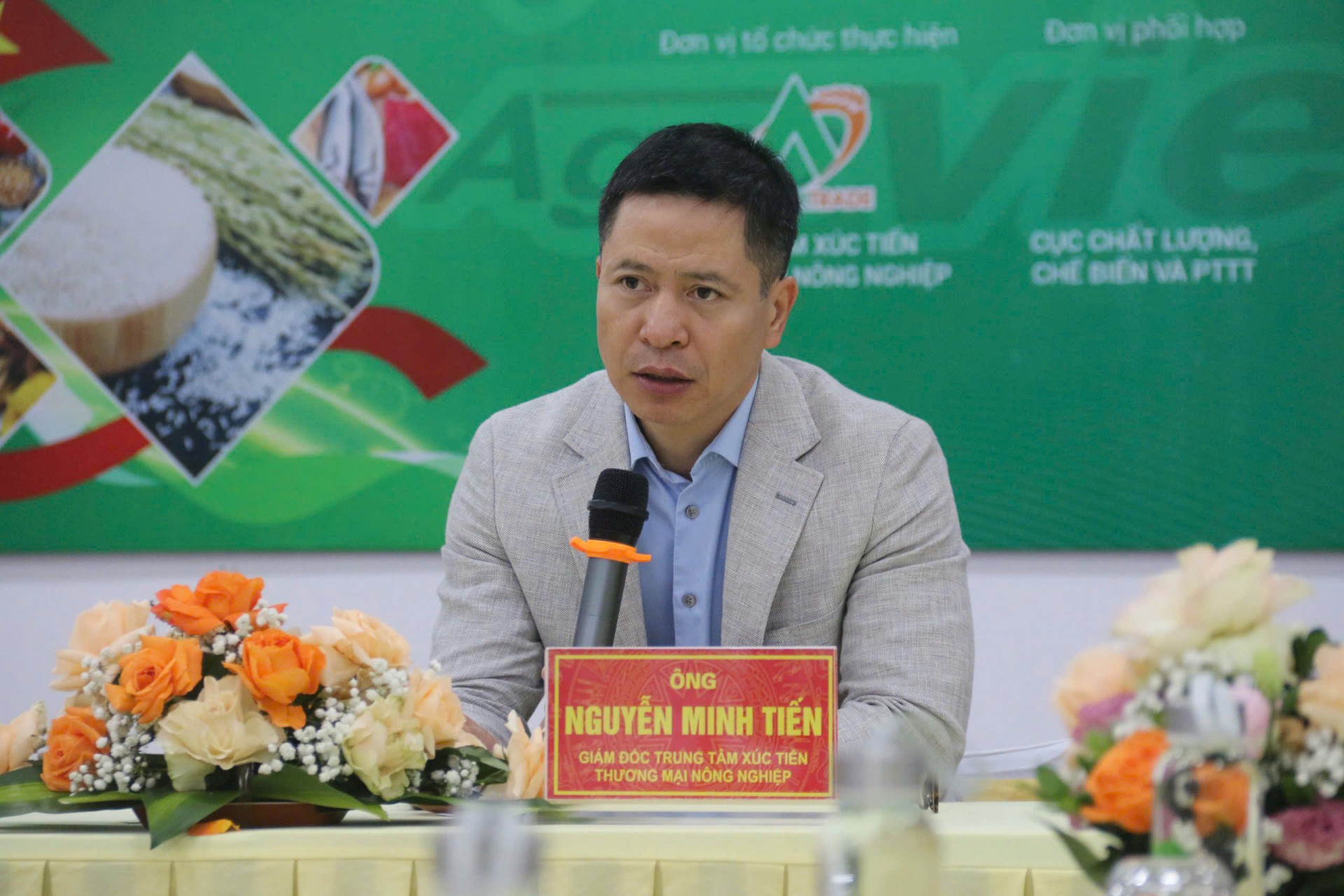 Ông Nguyễn Minh Tiến, Giám đốc Trung tâm Xúc tiến thương mại Nông nghiệp.