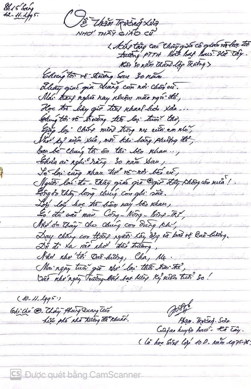 Tự hào về mái trường THPT Bất Bạt 60 năm xây dựng và trưởng thành