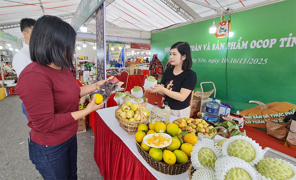 Gian hàng giới thiệu sản phẩm chủ lực, đặc trưng riêng của địa phương đến với du khách