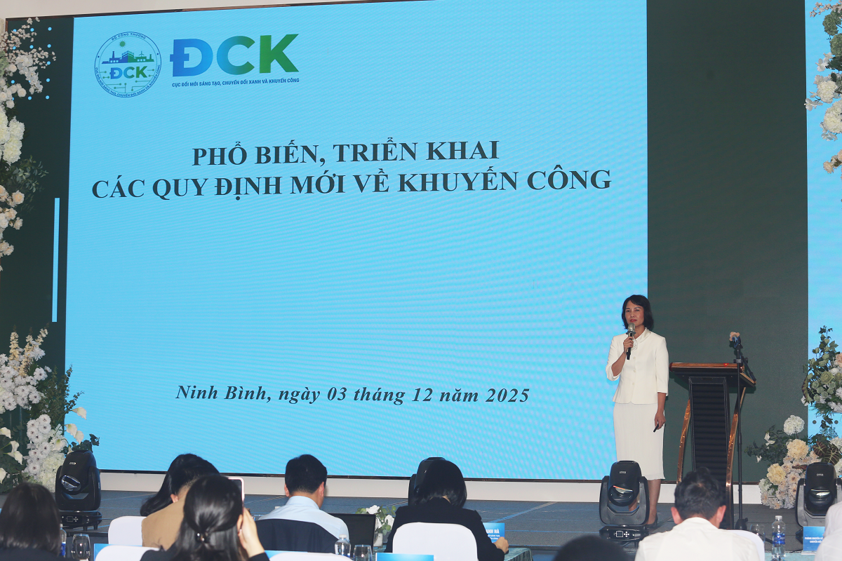 Cục Đổi mới sáng tạo, Chuyển đổi xanh và Khuyến công (Bộ Công Thương): Triển khai quy định mới về công tác khuyến công