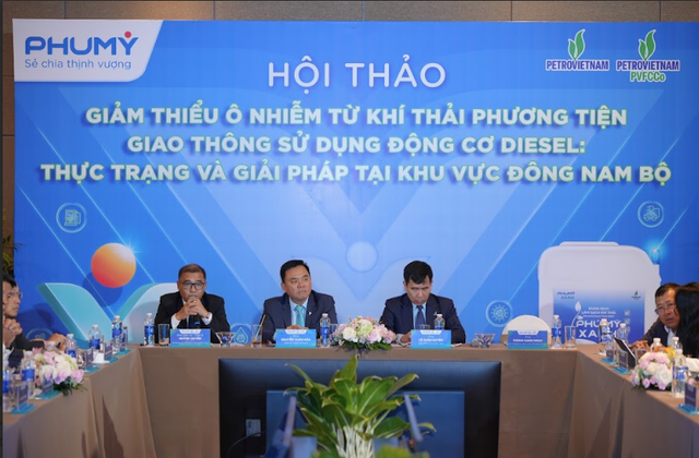 Hội thảo “Giảm thiểu ô nhiễm từ khí thải phương tiện giao thông sử dụng động cơ diesel: Thực trạng và giải pháp tại khu vực Đông Nam Bộ”