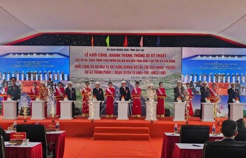 gia lai khoi cong hang loat cac du an trong diem tao dong luc phat trien moi