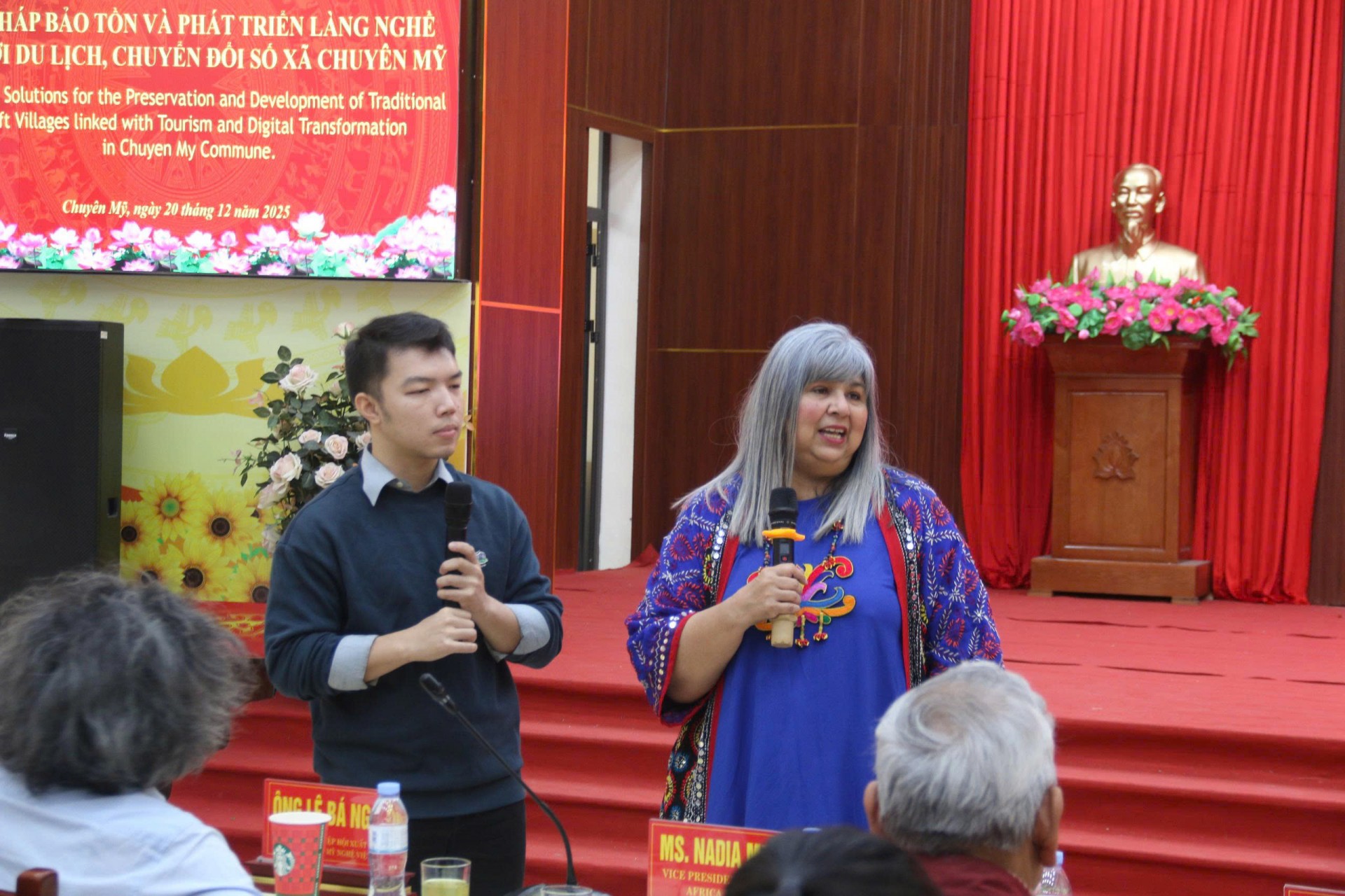 Bà Nadia Meer – Phó Chủ tịch Hội đồng thủ công thế giới khu vực Châu Phi: Tôi rất  mong có cơ hội được đồng hành và hợp tác cùng Chuyên mỹ. 