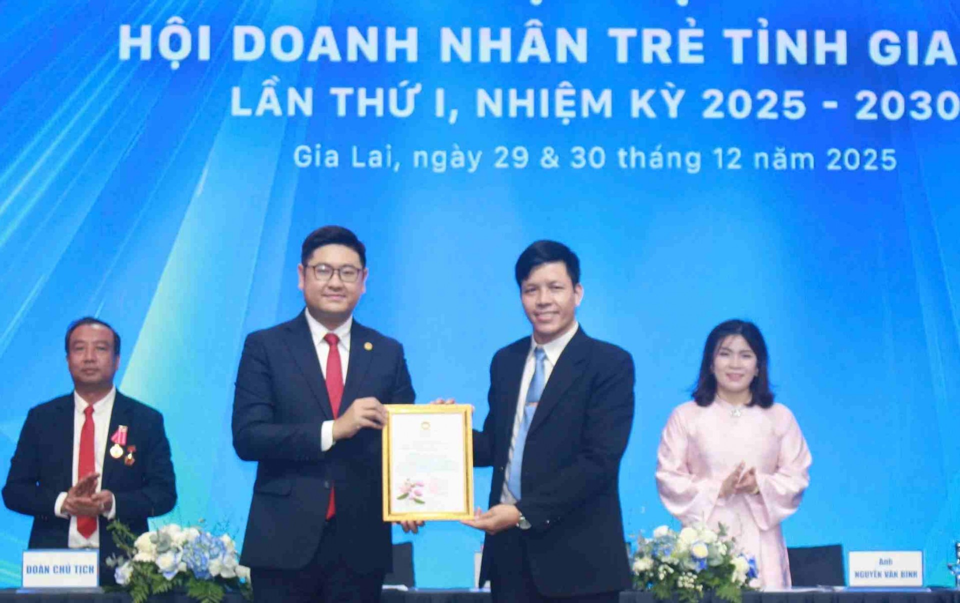 Doanh nhân Vũ Hồng Quân được bầu giữ chức Chủ tịch Hội Doanh nhân trẻ tỉnh Gia Lai khóa I