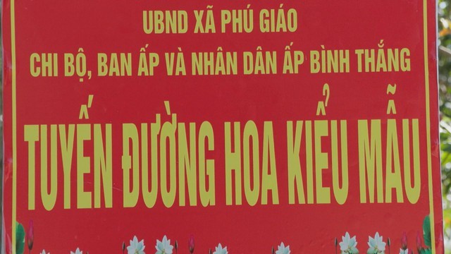 Xã Phú Giáo - Điểm sáng xây dựng nông thôn mới từ những cung đường hoa kiểu mẫu