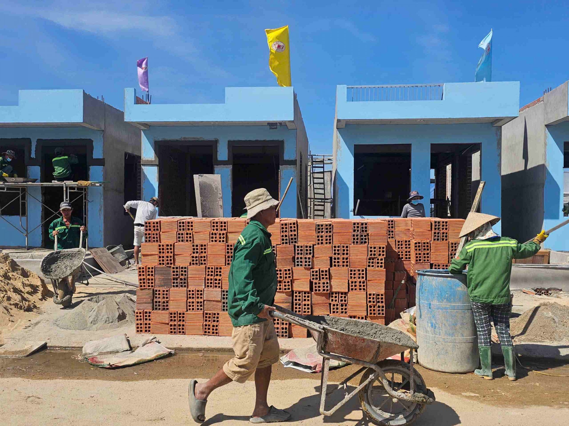 Gia Lai: Khu tái định cư An Quang Đông gấp rút hoàn thành đón người dân ăn Tết